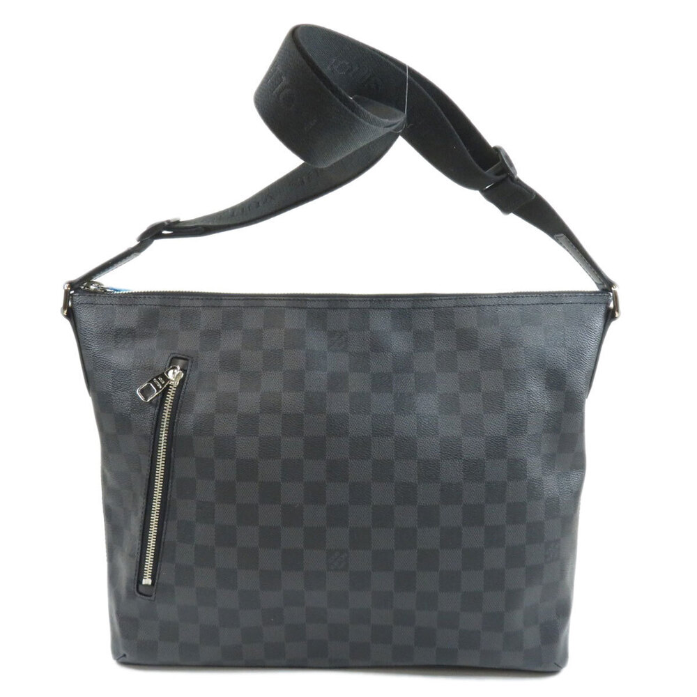 Louis Vuitton Shoulder Bag Mick Canvas Graphite Damier Black
